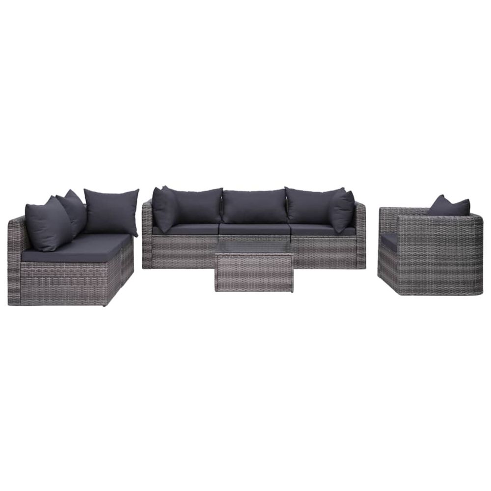 MEUBLE DE JARDIN 7 PCS ET COUS-(867754)