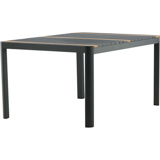 Table de repas extérieure 4 places togo noir