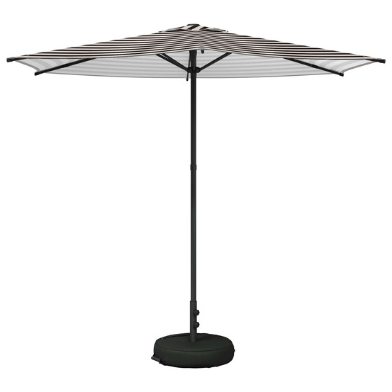 Parasol de jardin avec base 270 x 270 cm polyester