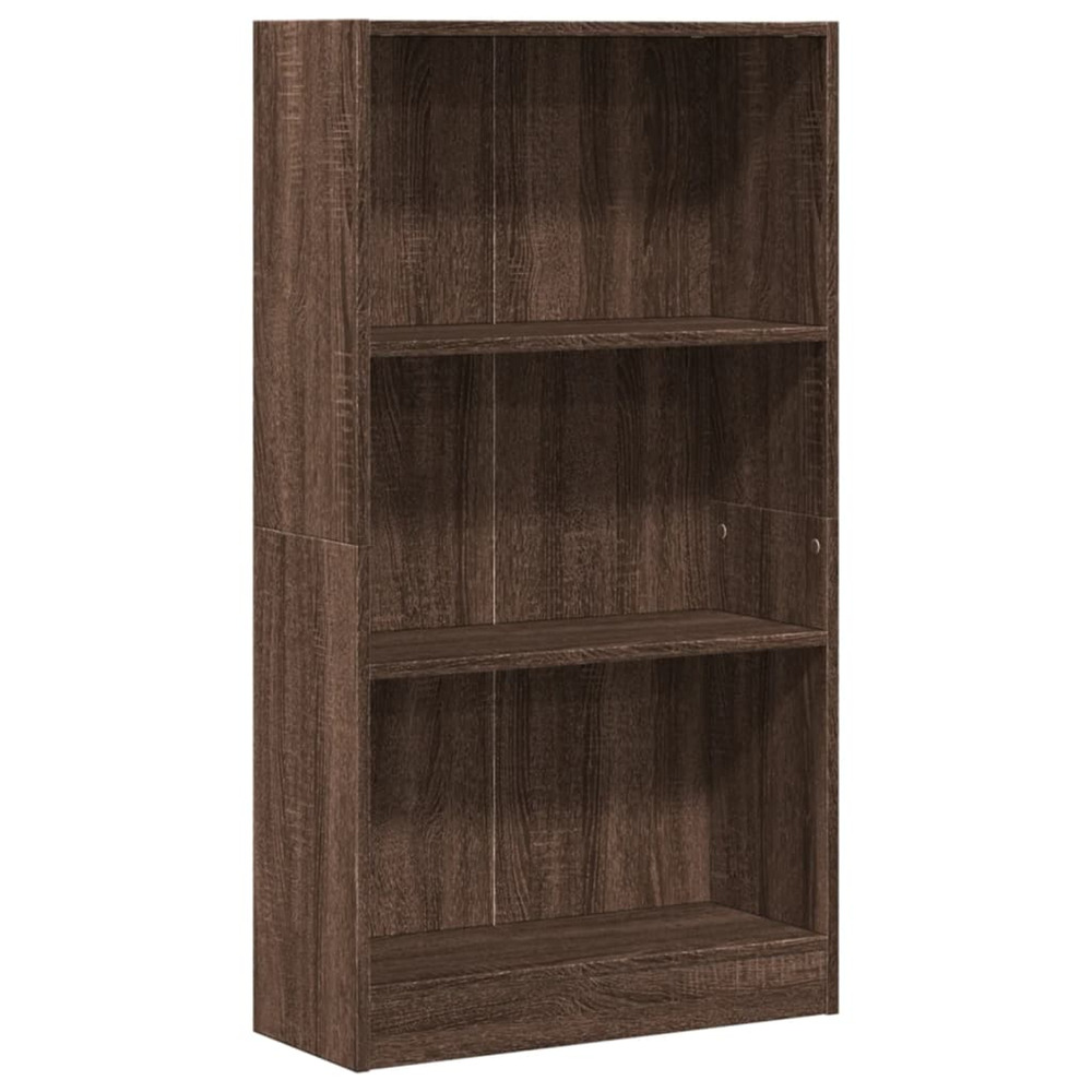 Bibliothèque chêne marron 60x24x109 cm bois d'ingénierie