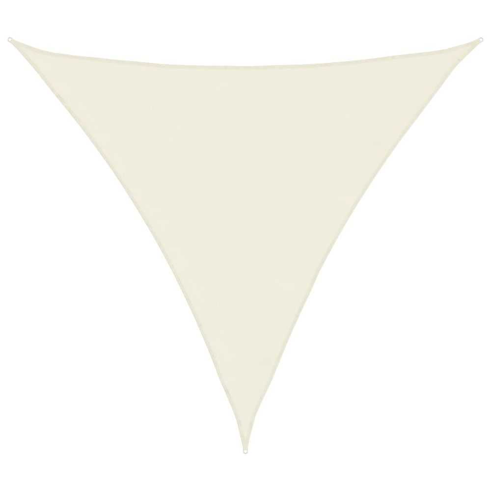 Voile d'ombrage crème 2x2x2 m 100 % polyester oxford