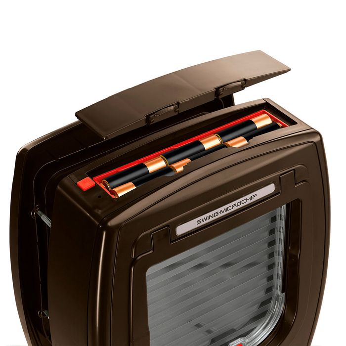 Chatière Électronique Intelligente Avec Télécommande - Porte Automatique Pour Chat/Chien, 4 Modes De Verrouillage, 2 Colliers Capteurs, Pour Porte Intérieure, Balcon