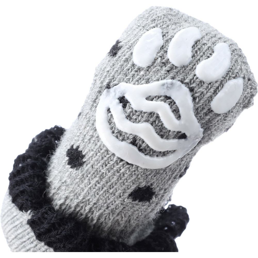 Chaussettes asia taille s 4 pièces grise pour chien