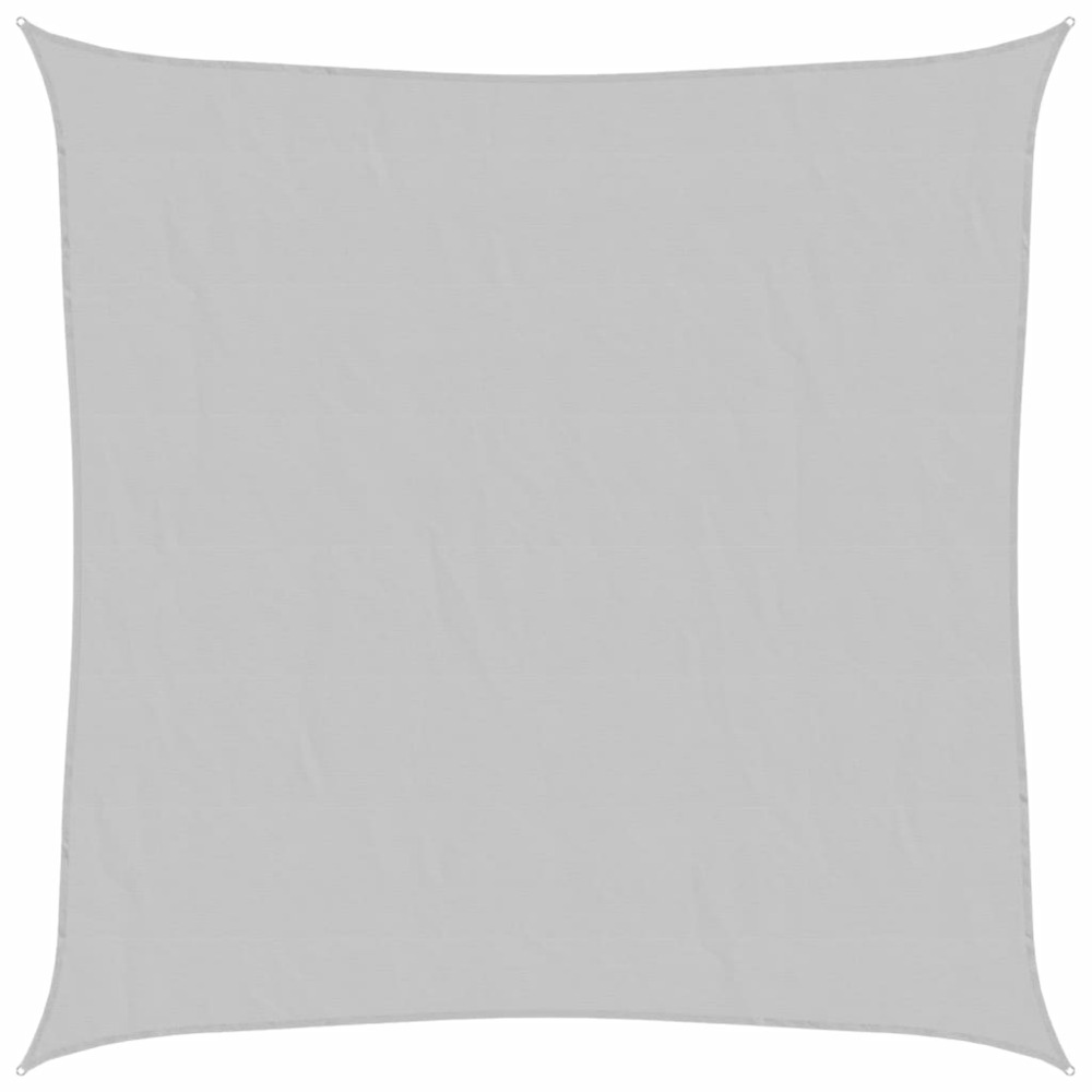 Voile d'ombrage gris clair 2,5x2,5 m 100% polyester oxford