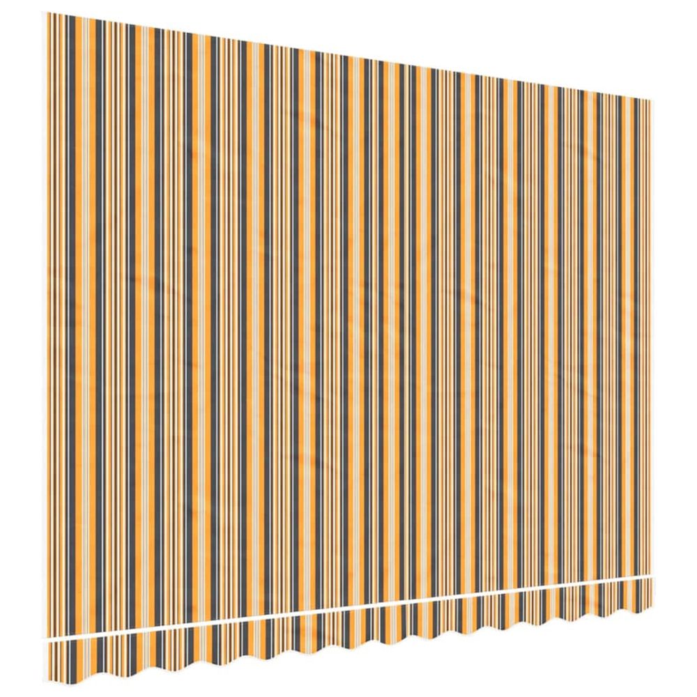 Tissu de remplacement pour auvent orange et noir 350x250 cm polyester