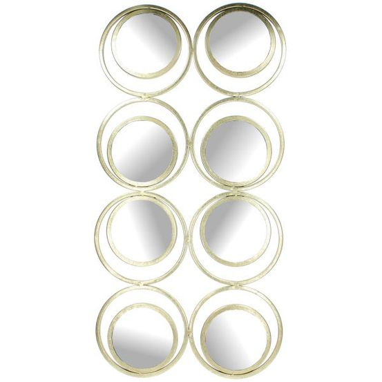 Miroir 8 bulles champagne