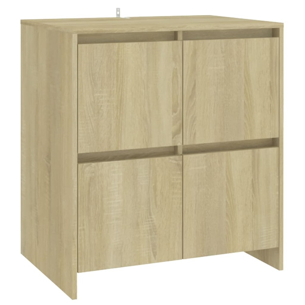 Buffet bahut commode armoire meuble de rangement organisateur cuisine salle de séjour salon sonoma 70 x 41 x 75 cm bois d'ing