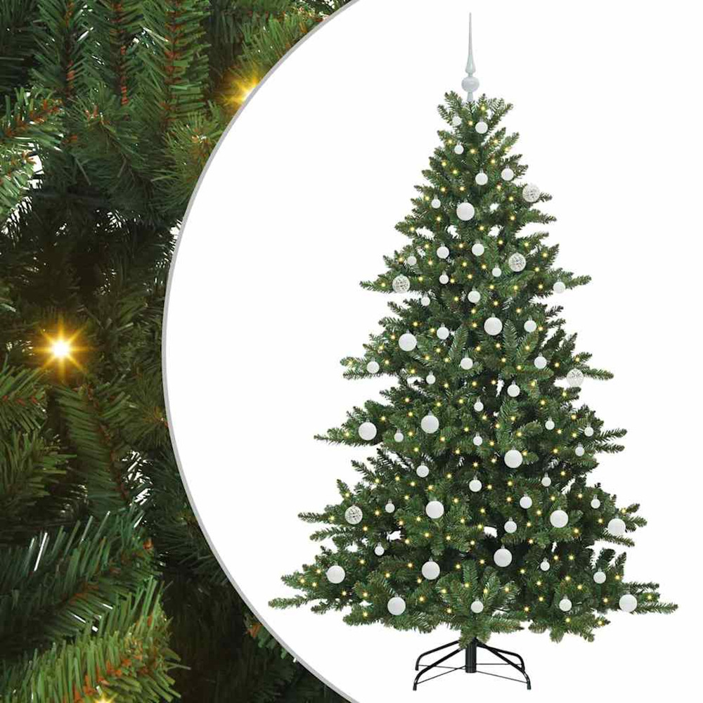 Sapin de noël artificiel à branches articulées vert 180 cm pvc