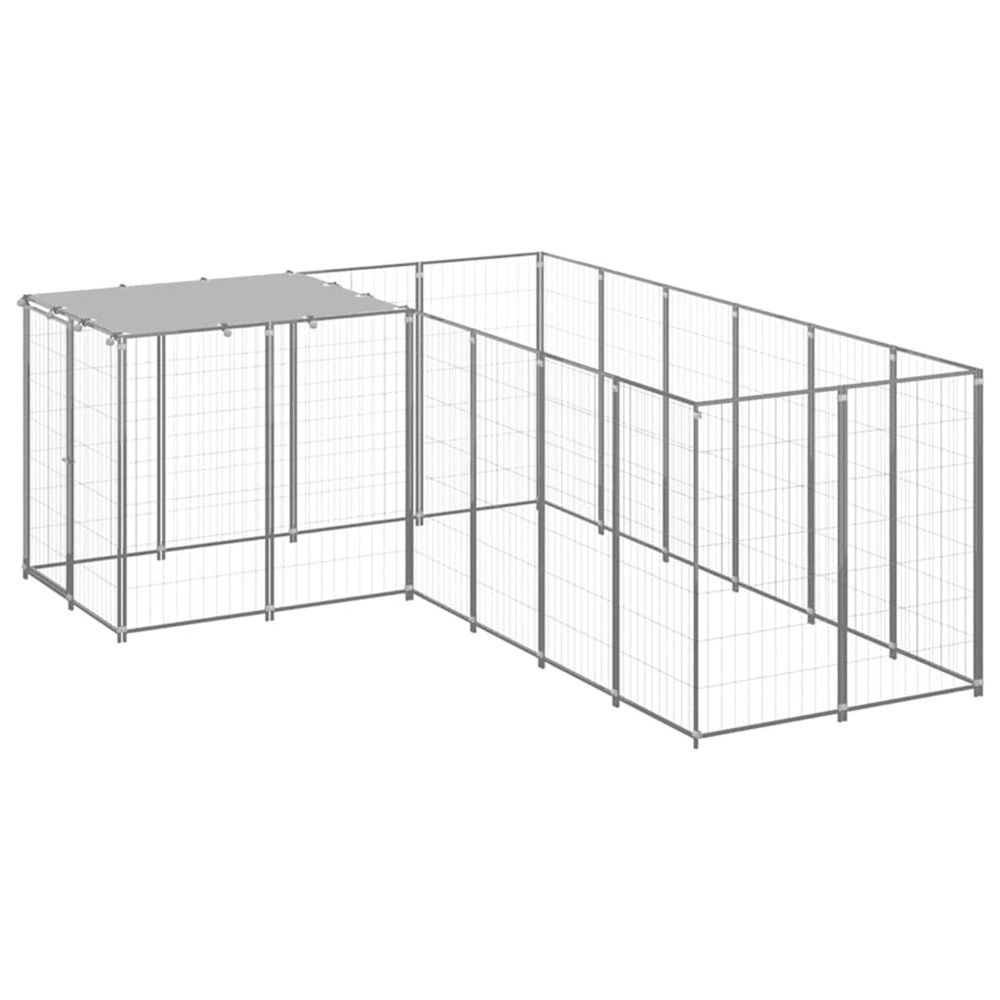 Chenil argenté 4,84 m² acier