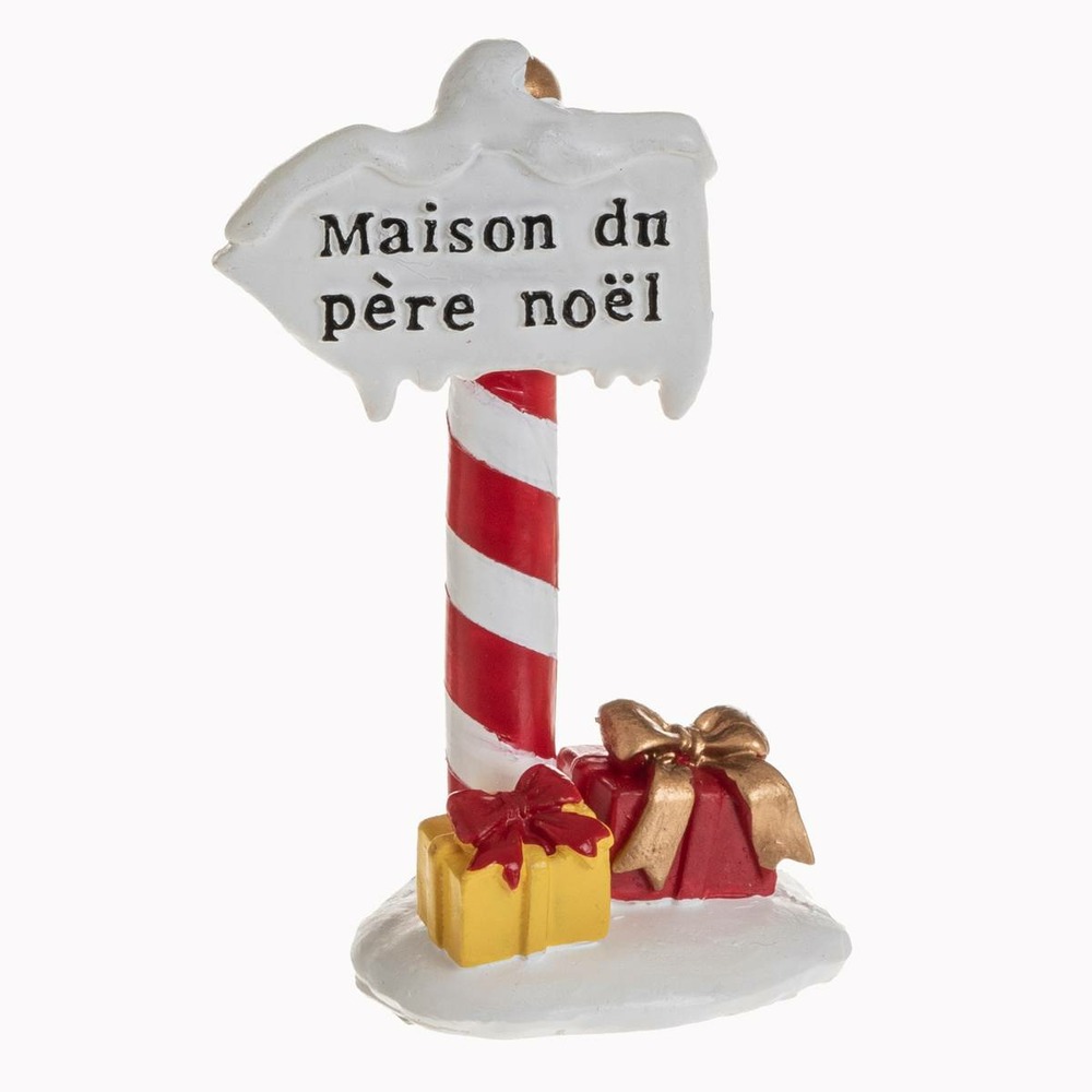 Accessoire village panneau boîte aux lettres assorti