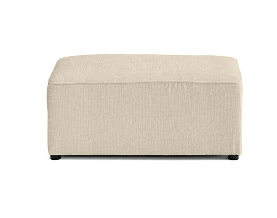 Topaze - pouf - en tissu velours relief