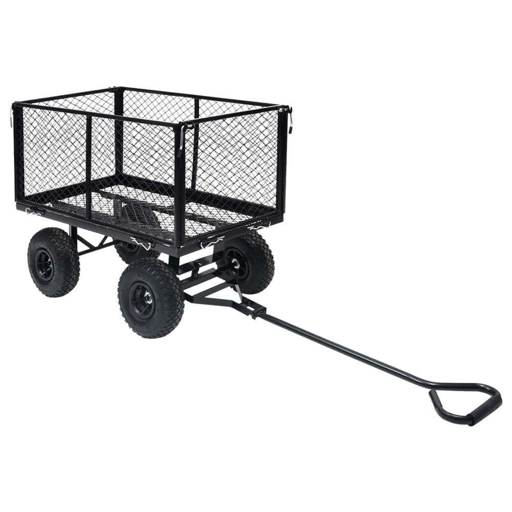 Chariot à main de jardin noir 350 kg