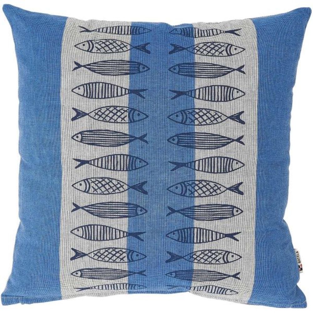 Coussin en coton sea 45 x 45 cm poissons