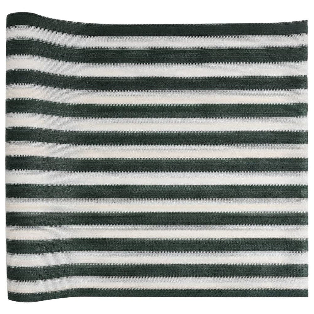 Filet brise-vue vert et blanc 1,5x25 m pehd 195 g/m²