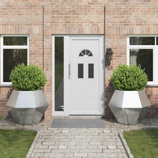 Jardinière 2 pcs argent 100 x 100 x 80 cm acier inoxydable