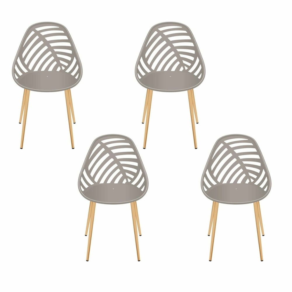 Lot de 4 chaises ajourées alameda