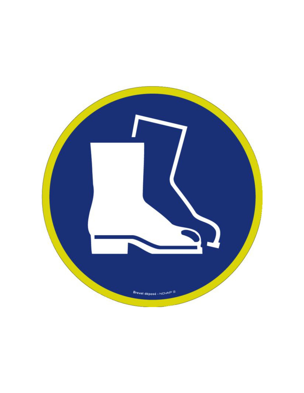 Disque haute visibilite 300mm port chaussures securite obligatoire