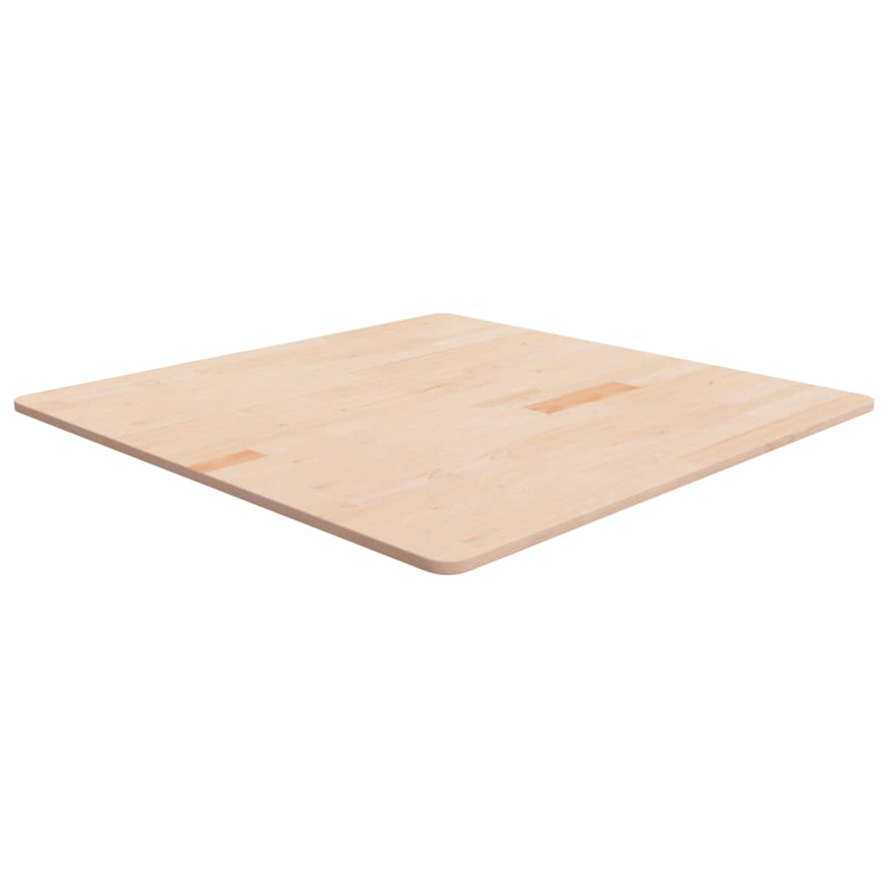 Dessus de table carré 90x90x1,5 cm bois chêne massif non traité