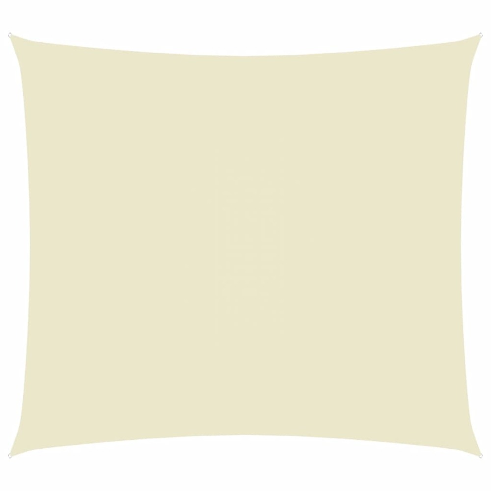 Voile toile d'ombrage parasol parasol tissu oxford rectangulaire 3 x 4 m crème