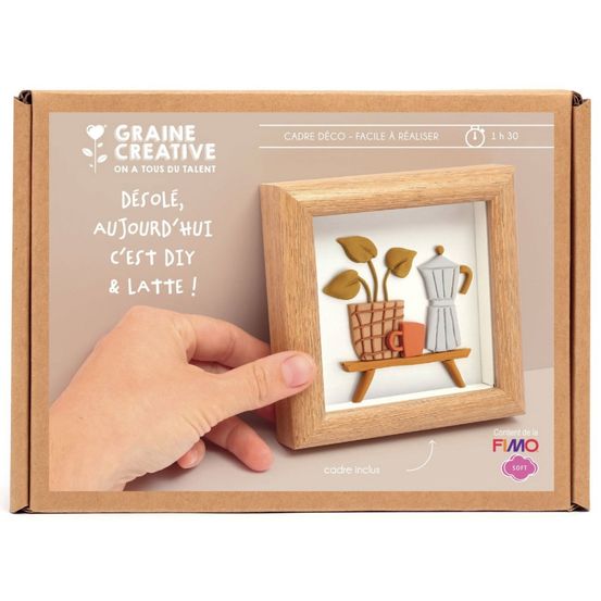 Kit fimo cadre miniature - cuisine