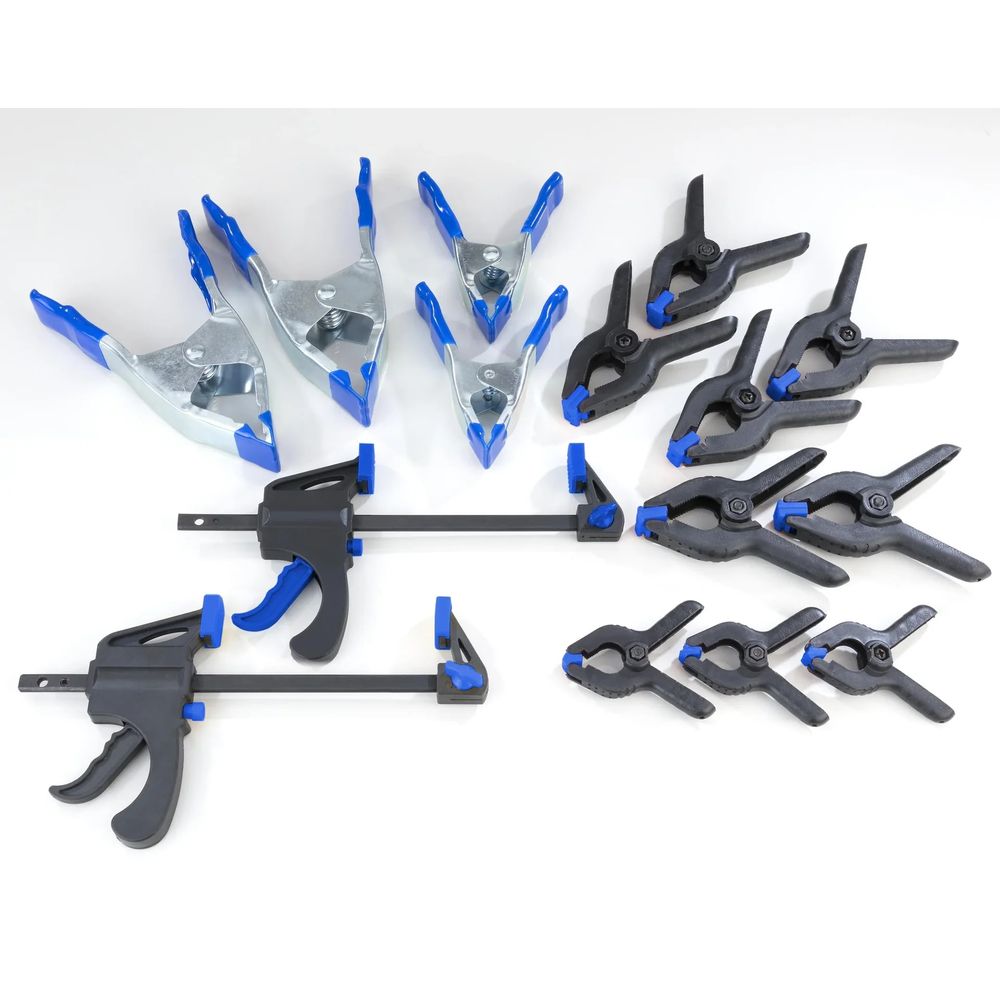 Jeu de pinces et de serre-joints, 16 pièces