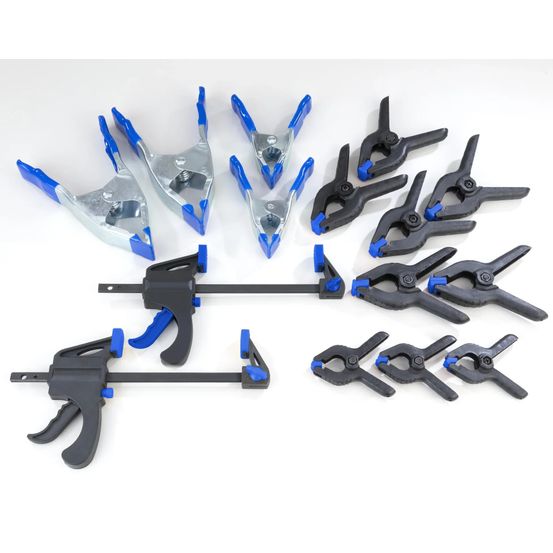 Jeu de pinces et de serre-joints, 16 pièces