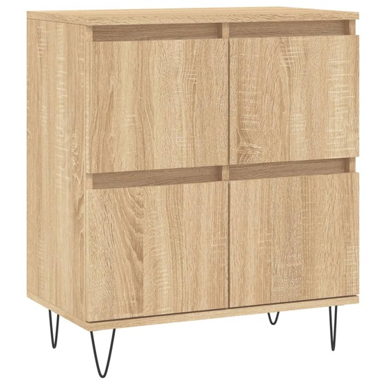 Buffet bahut commode armoire meuble de rangement organisateur cuisine salle de séjour salon sonoma 60 x 35 x 70 cm bois d'ing