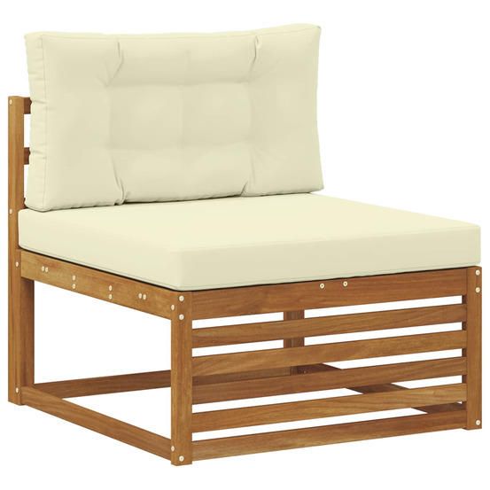 Canapé du milieu extérieur bois d'acacia massif naturel