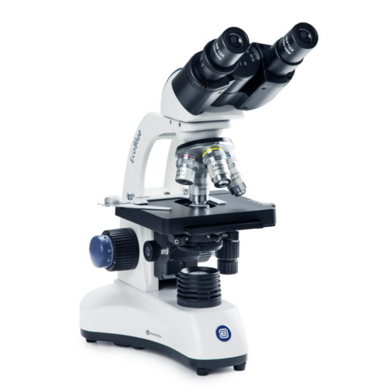 Microscope binoculaire ecoblue - platine x-y - 4x/10x/40x/100x