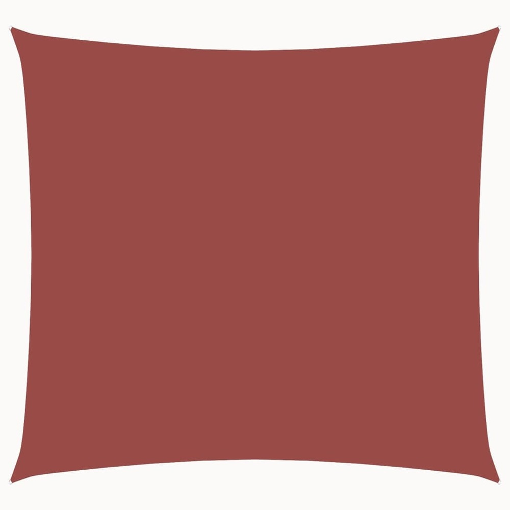 Voile de parasol tissu oxford carré 4,5x4,5 m terre cuite