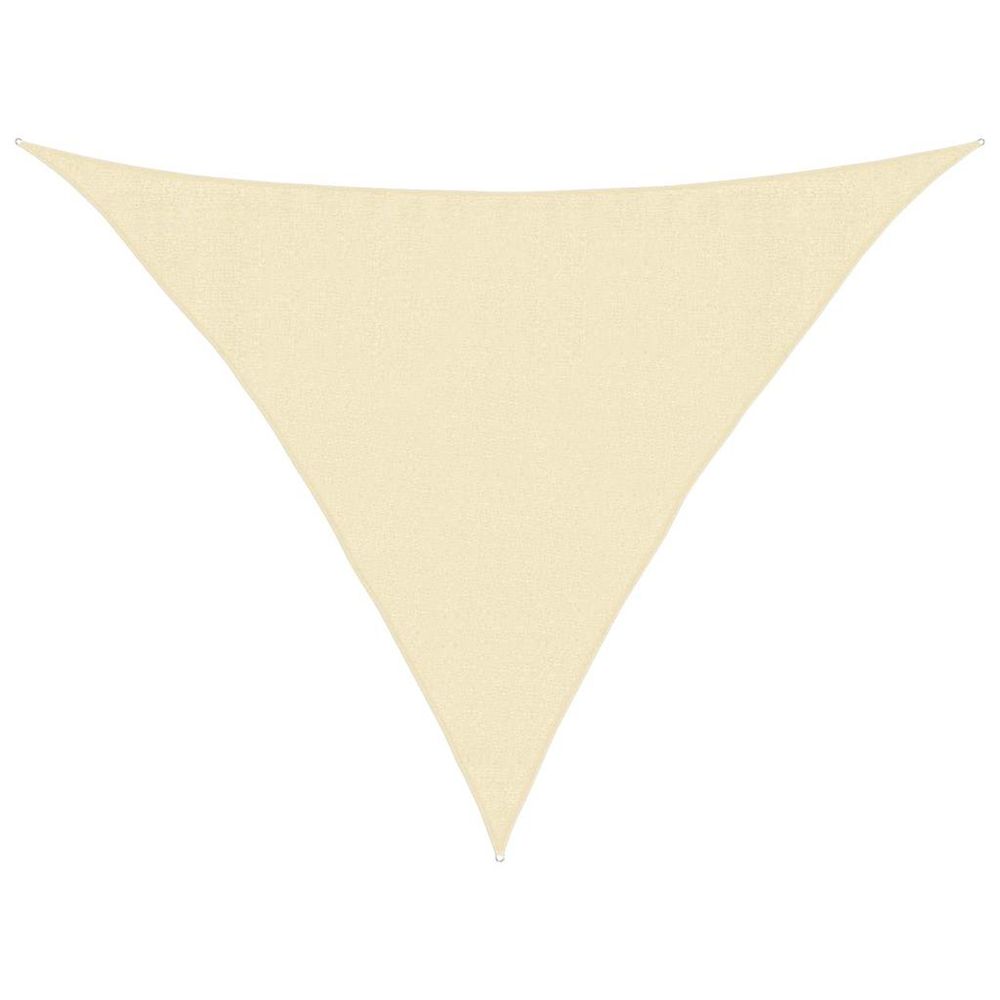 Voile d'ombrage 160 g/m² crème 3,5x3,5x4,9 m pehd