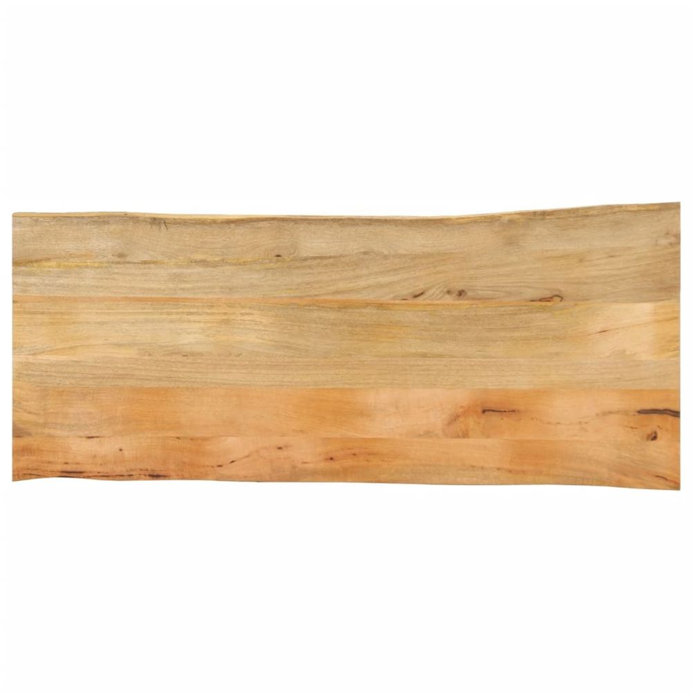 Dessus de table 140x60x2,5 cm bord vivant bois massif manguier