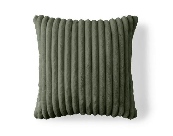 Sierra - coussin - en fausse fourrure côtelé - 60x60 cm