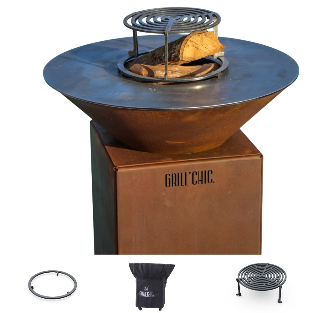 Pack privilege brasero cevenol corten normal rond 74 simple cuve