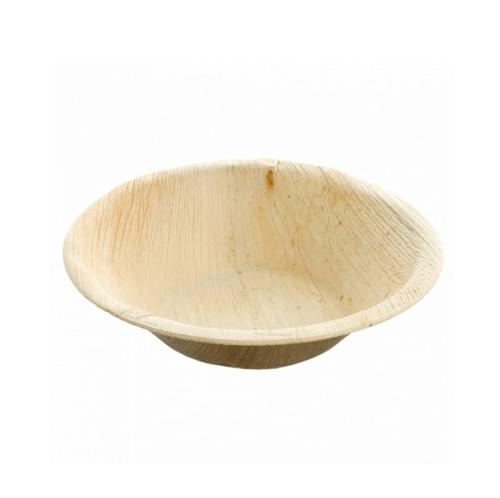 Bols compostables en palmier - lot de 25 - ø 20 cm