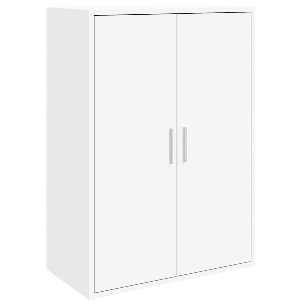 Buffet blanc 60x31x84 cm bois d'ingénierie