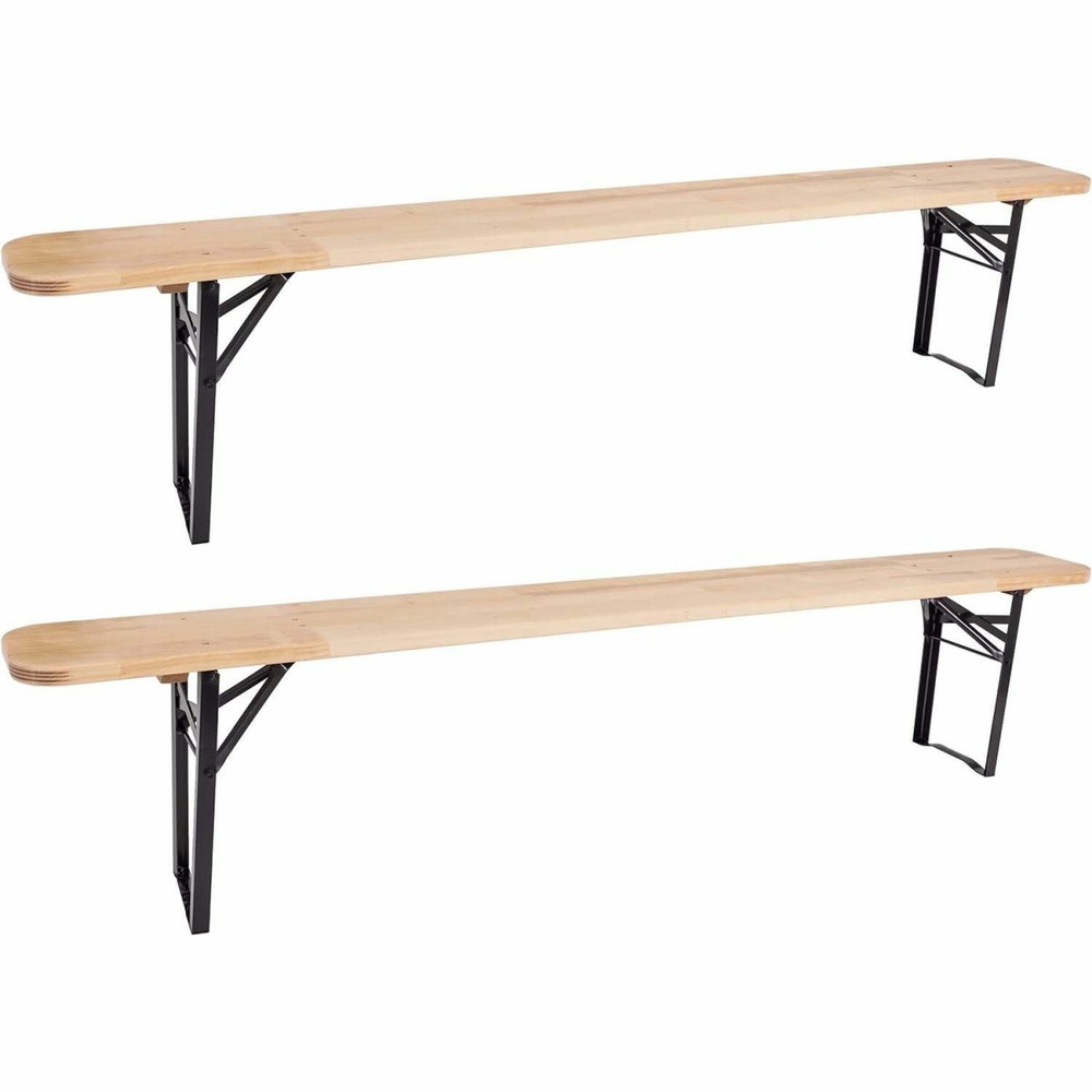 Banc de jardin pliable brasserie (lot de 2)