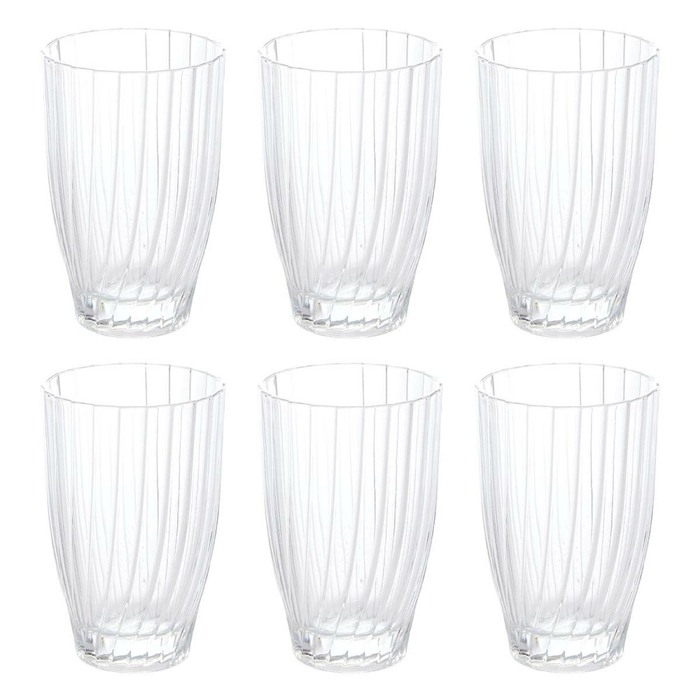 Lot de 6 gobelet haut marg'eau transparent 340 ml