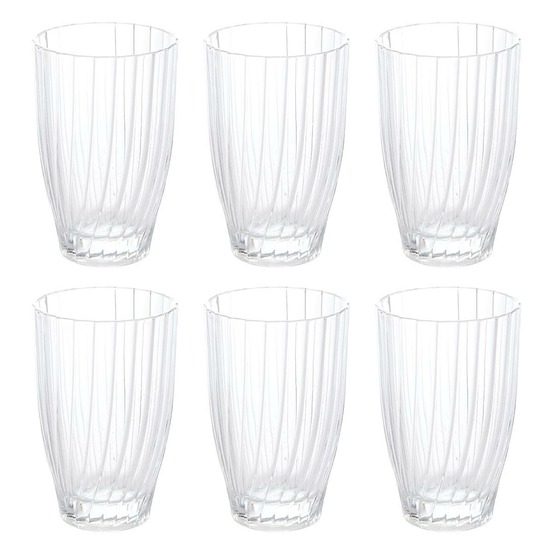 Lot de 6 gobelet haut marg'eau transparent 340 ml