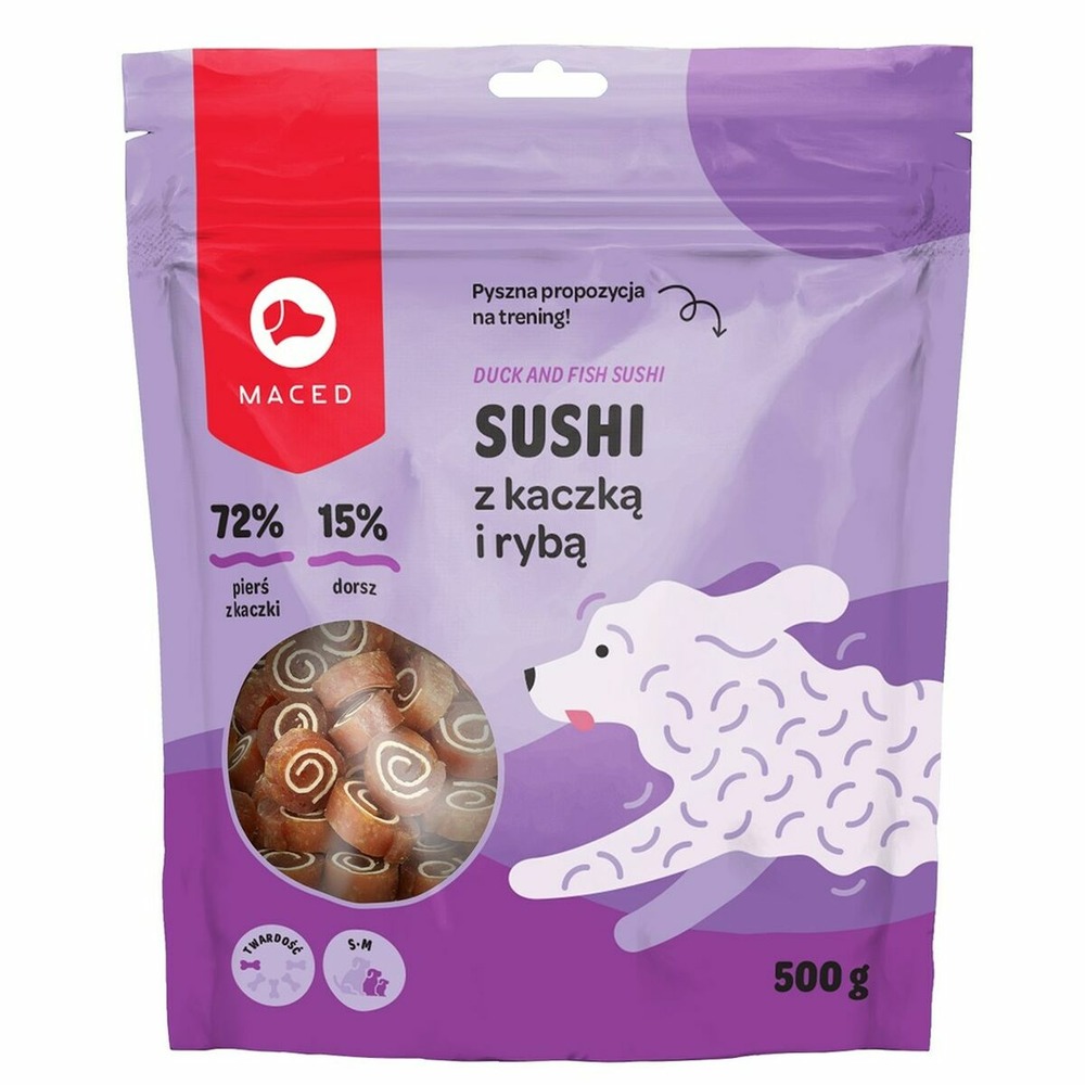 Snack pour chiens maced poisson canard 500 g