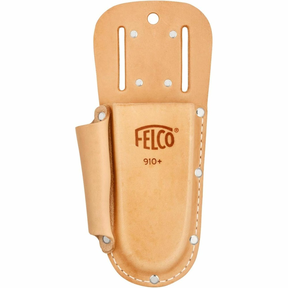 Felco étui n° 910+ (holster en cuir pour sécateur + pierre à aiguiser, sac incluant boucle + clip pour fixation à la ceinture)