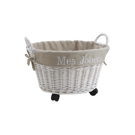 Corbeille à jouets avec roulettes