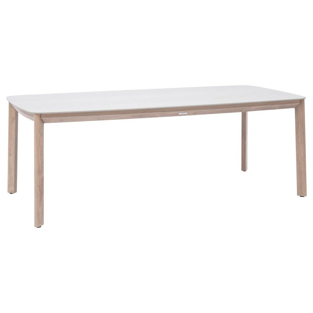Table de jardin nelora 8 places 100x210cm beige