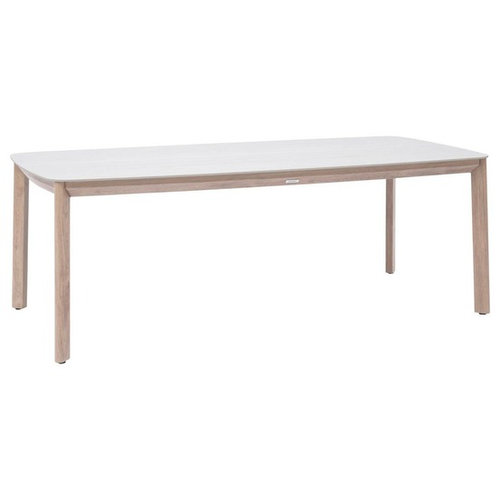 Table de jardin nelora 8 places 100x210cm beige