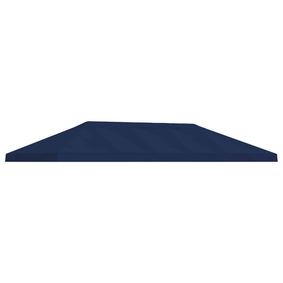 Housse de canopée de gazebo 6 x 3 m bleu polyester 190