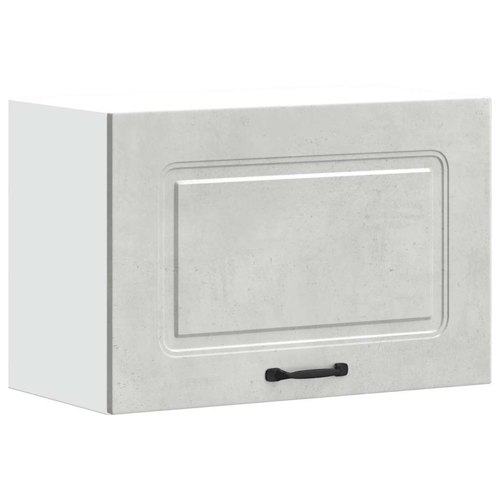 Armoire murale de cuisine kalmar gris béton bois d'ingénierie