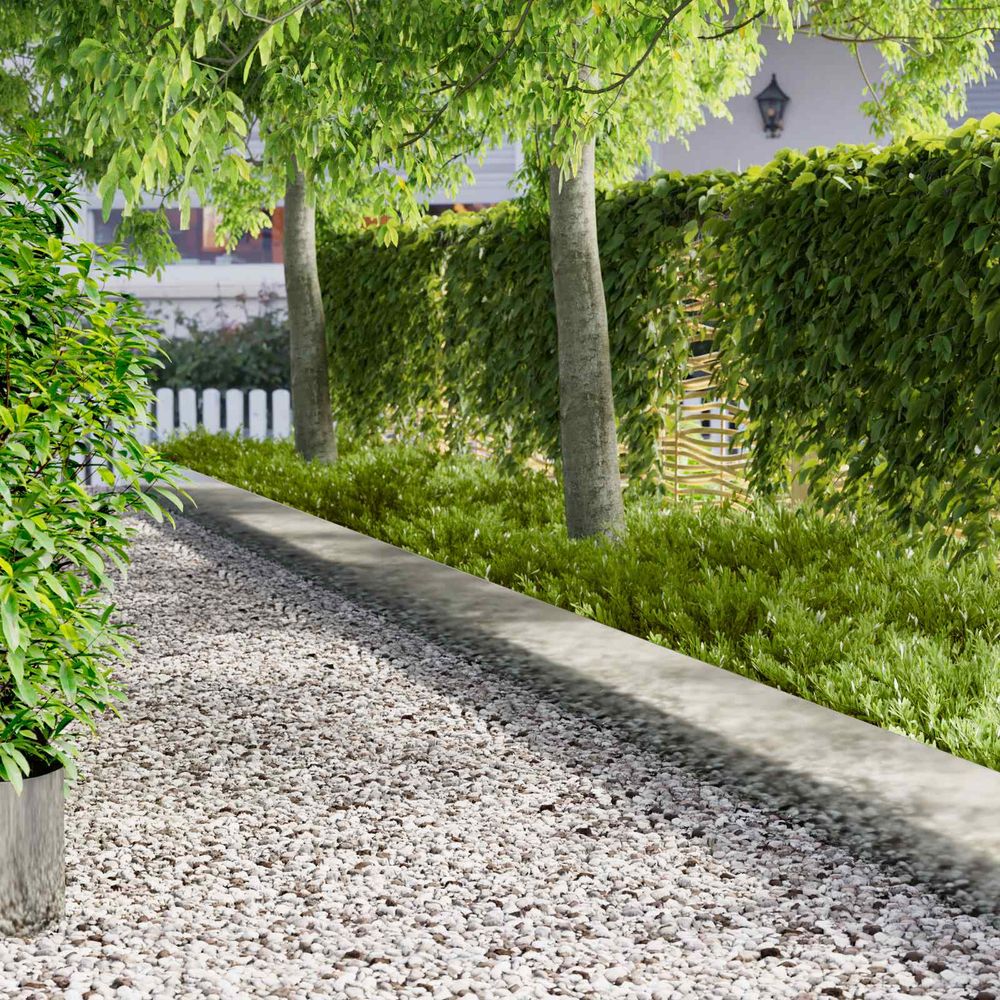 Bordure de pelouse acier aménagement jardin délimitation 10 pcs 100x22 cm argenté