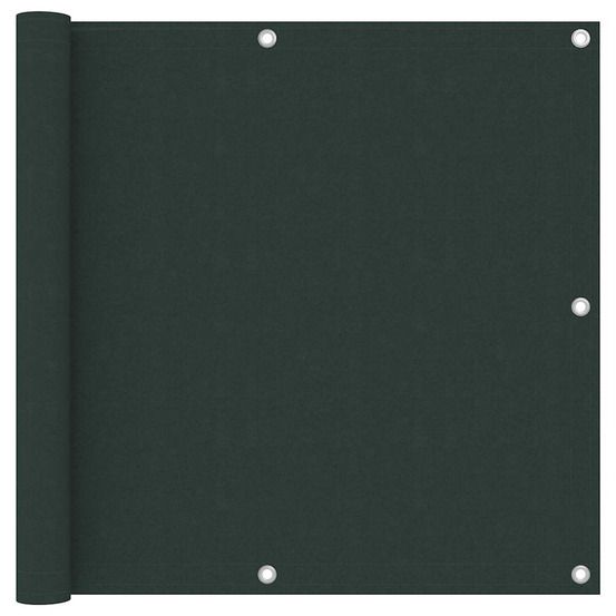 Écran de balcon vert foncé 90x300 cm tissu oxford