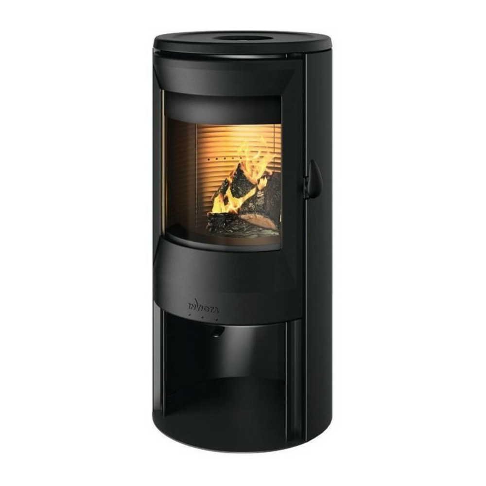 Poele a bois- invicta neosen raccordable - acier - 8kw - bûches 40 cm