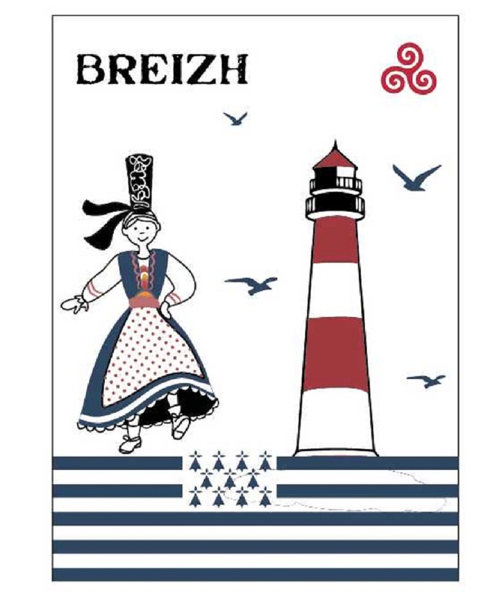 Lot de 2 torchon bigouden breizh